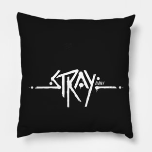 stray cat game titel Pillow