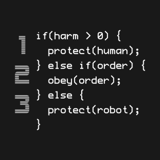 3 Laws of Robotics T-Shirt