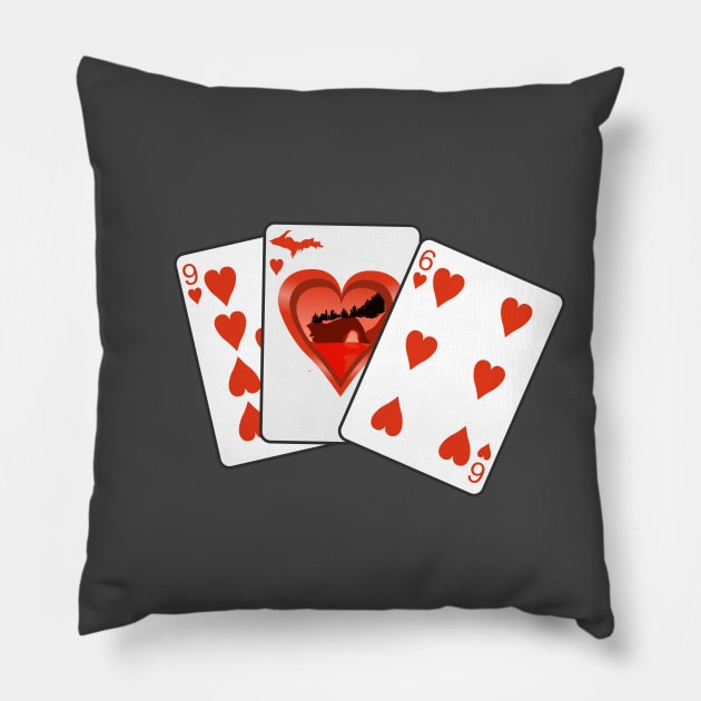 906 Hearts Lovers Leap Pillow by Bruce Brotherton