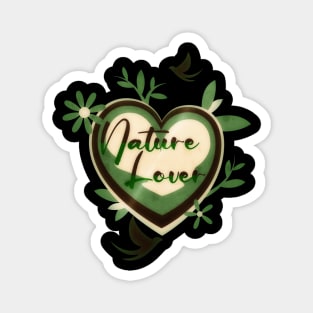 Nature Lover Earth Day Heart Design Magnet