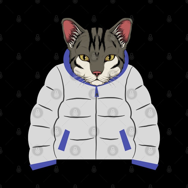 cool cat with a jacket by ibra4work