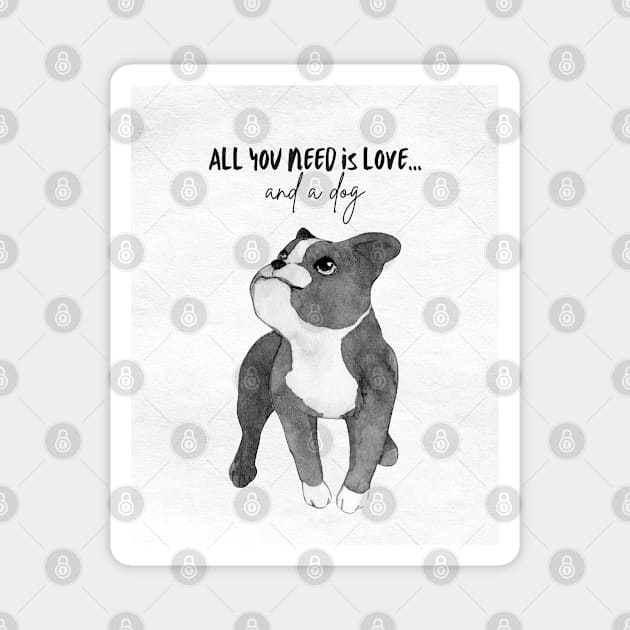 Love and Dog Magnet by YT-Penguin