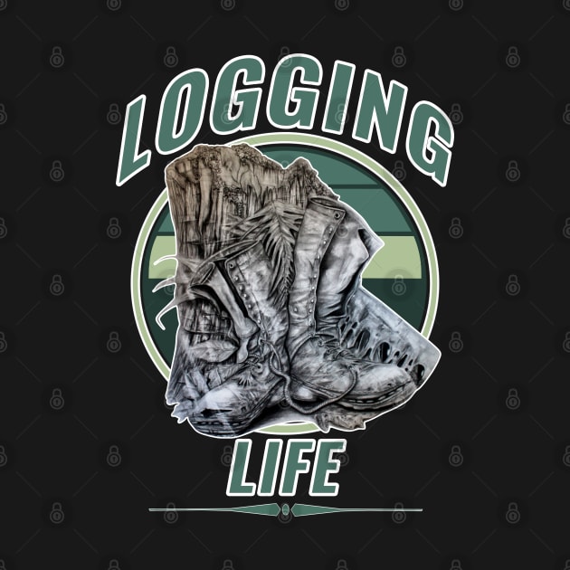 Logging Life by AuburnQuailart