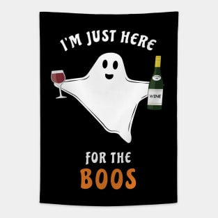 I'm Just Here For The Boos - Funny Halloween Ghost Tapestry