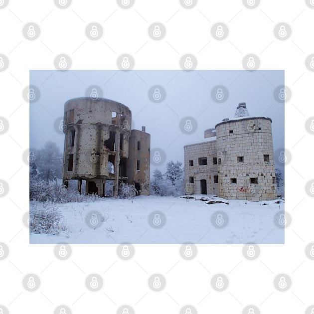 Abandoned Sarajevo Observatory in Winter by SHappe