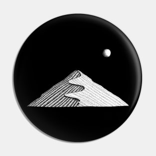 Hand drawn dot work - desert Pin