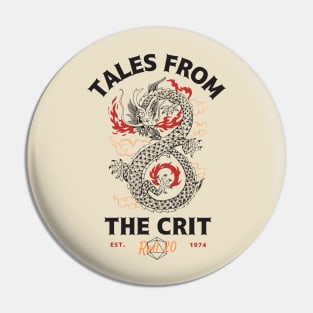 Tales from the Crit - Roll 20 Dragon Pin