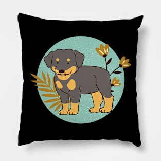 Rottweiler Puppy Pillow