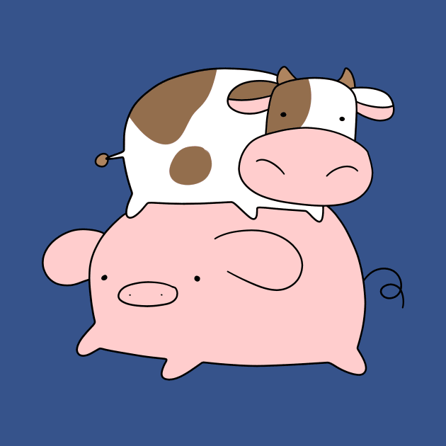 Pig and Little Cow by saradaboru