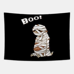 Boo! Slothy Mummy Halloween Sloth Costume Tapestry