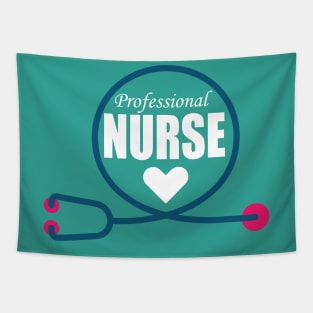 Stethoscope Professional Nursing design for Nurse and nursing Students Tapestry