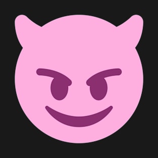 Pink devil emoji T-Shirt