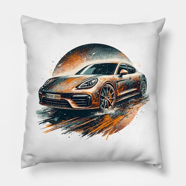 Porsche Panamera Pillow by Vehicles-Art