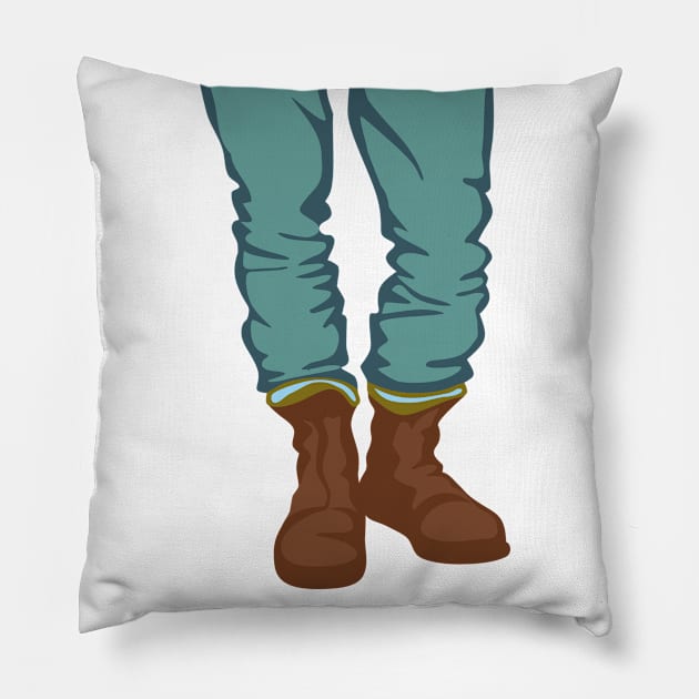 Jeans Legs Pillow by Madhur