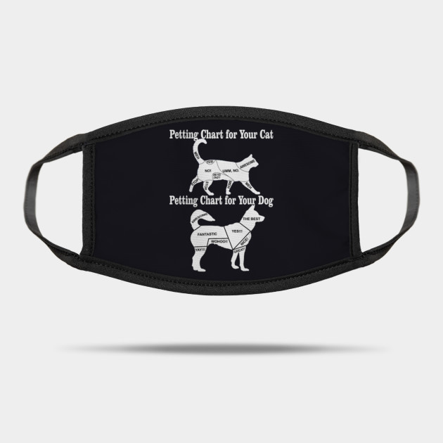 Dog Petting Vs Cat Petting Chart Funny Dog T Shirt Cat Mask