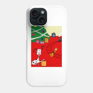 Dog and cat Christmas Phone Case