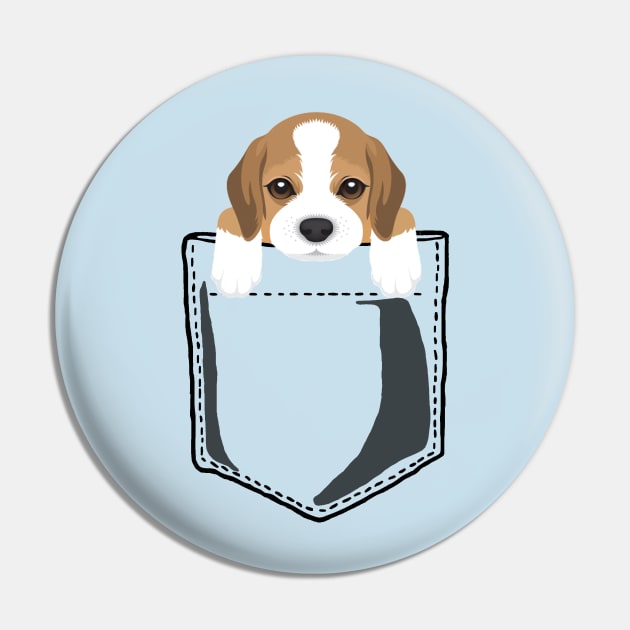 Pocket Beagle Pin by JKA