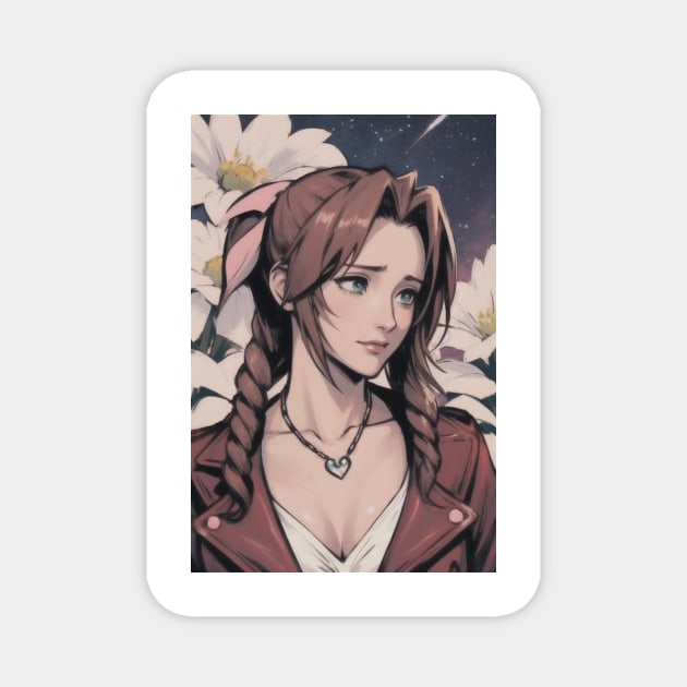 Aerith at Night Magnet by mindworldz