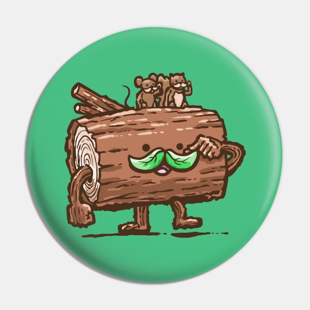 The Mustache Log Pin by DangerHuskie