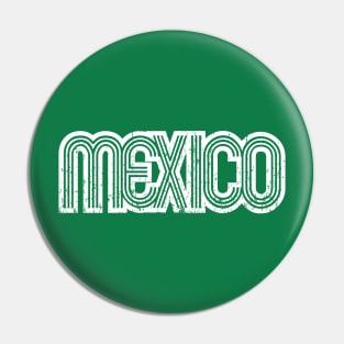 Mexico Retro logo - grunge Pin