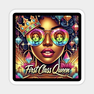 FirstClassQueen  Glamorous Aviator Magnet