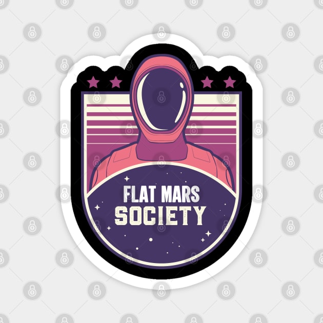 Flat Mars Society Magnet by Peco-Designs