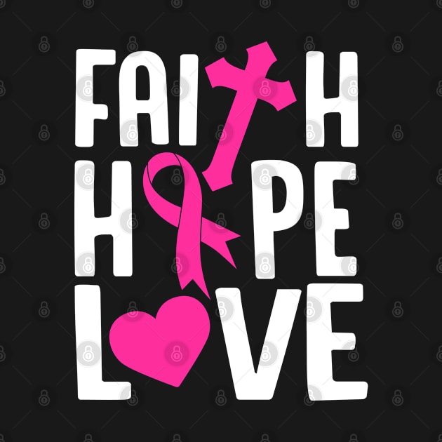 Faith Hope Love, Cancer Awareness 1 Corinthians 13:13, Christian, Bible Verse, Believer, Christian Quote by ChristianLifeApparel