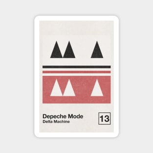 Delta Machine / Minimal Style Graphic Poster Artwork Magnet