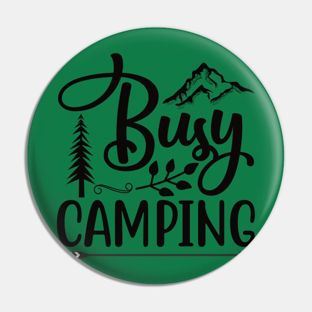 Busy Camper Pin by Usea Studio