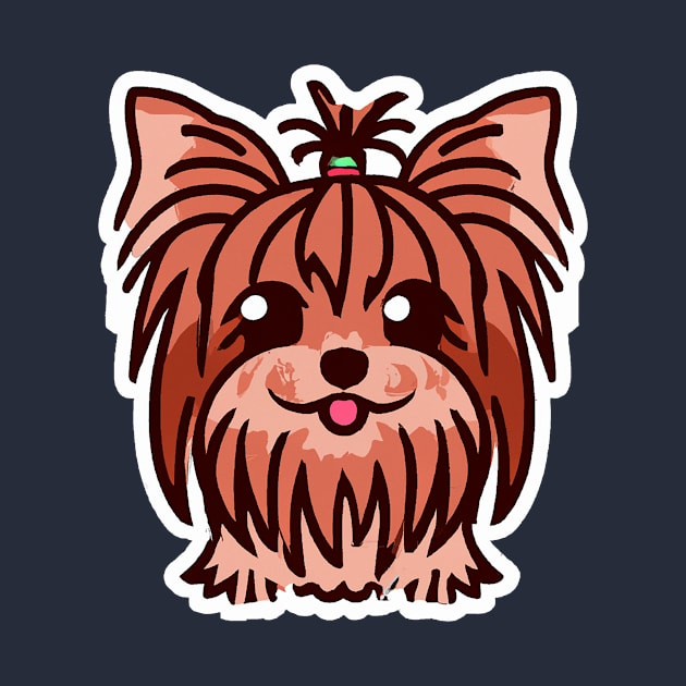 Cute Yorkshire Terrier Dog Lover Yorkie Retro by BetterManufaktur