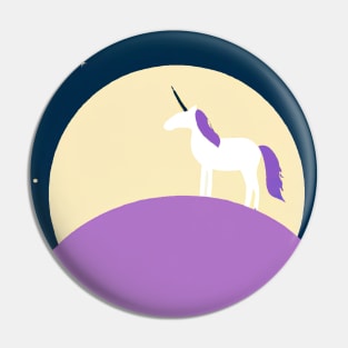 Moon Unicorn Minimal Pin