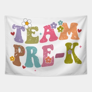 Team Pre-k Groovy Back to School Gifts Teacher Student Tapestry