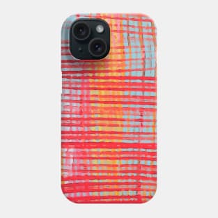 Modern abstract lines texture digital Phone Case