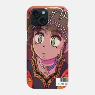 Vaporwave Aesthetic anime girl Phone Case