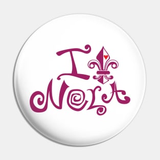 I Heart Nola Pin