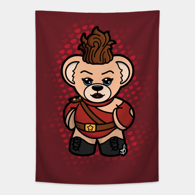 Younamit! Wrestler #2 Tapestry by younamit