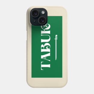 Tabuk City in Saudi Arabian Flag Phone Case