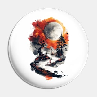 Mystical Landscape Pin