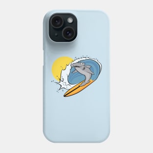 Surfing Shark Phone Case