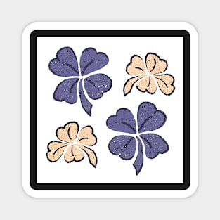 Very Peri Purple Clover Shamrock Magnet