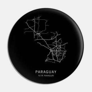 Paraguay Road Map Pin