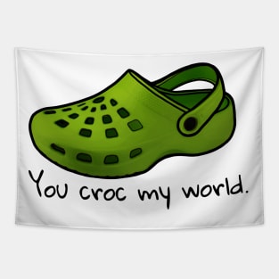 You croc my world 2 Tapestry