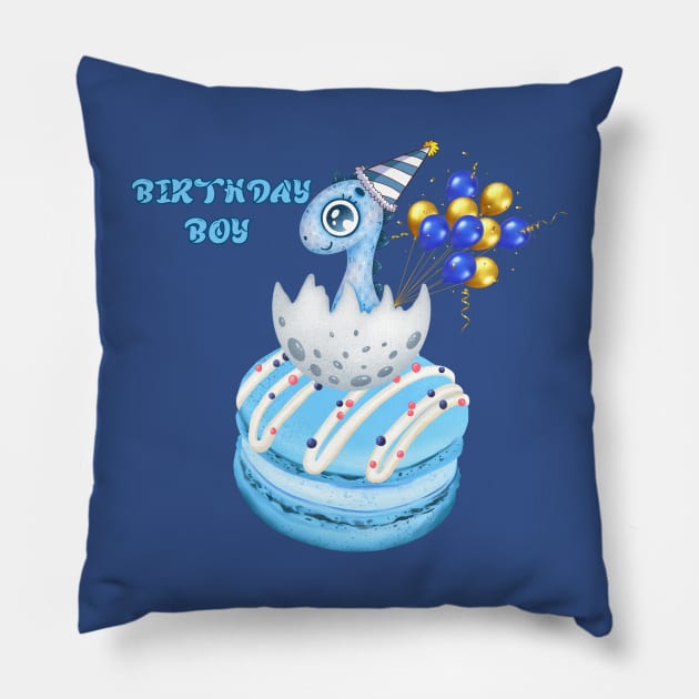 birthday boy Pillow by Sravudh Snidvongs