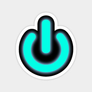 On Symbol Are You Turned on in turquoise For Your IT Specialist or Gamer in your life? Magnet