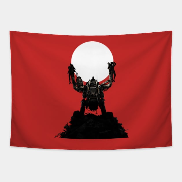 Wolfenstein: The New Order Mech Tapestry by Gekidami