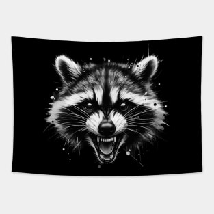 Angry raccoon Tapestry