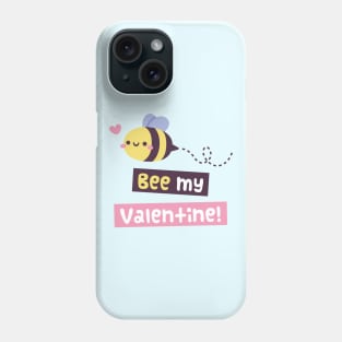 Kawaii Bee My Valentine Pun Phone Case