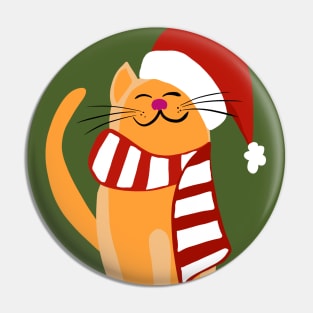 Christmas Cat Pin