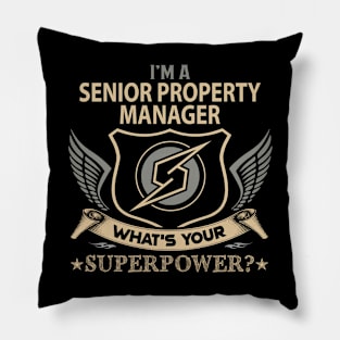 Senior Property Manager T Shirt - Superpower Gift Item Tee Pillow