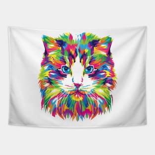 Colorful Cat Tapestry